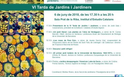 VI Tarda de Jardins i Jardiners
